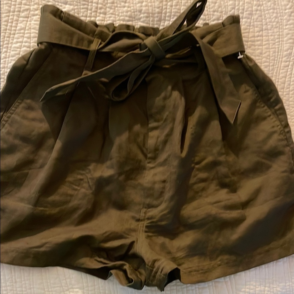BDG Women's Olive Tie-Waist Shorts